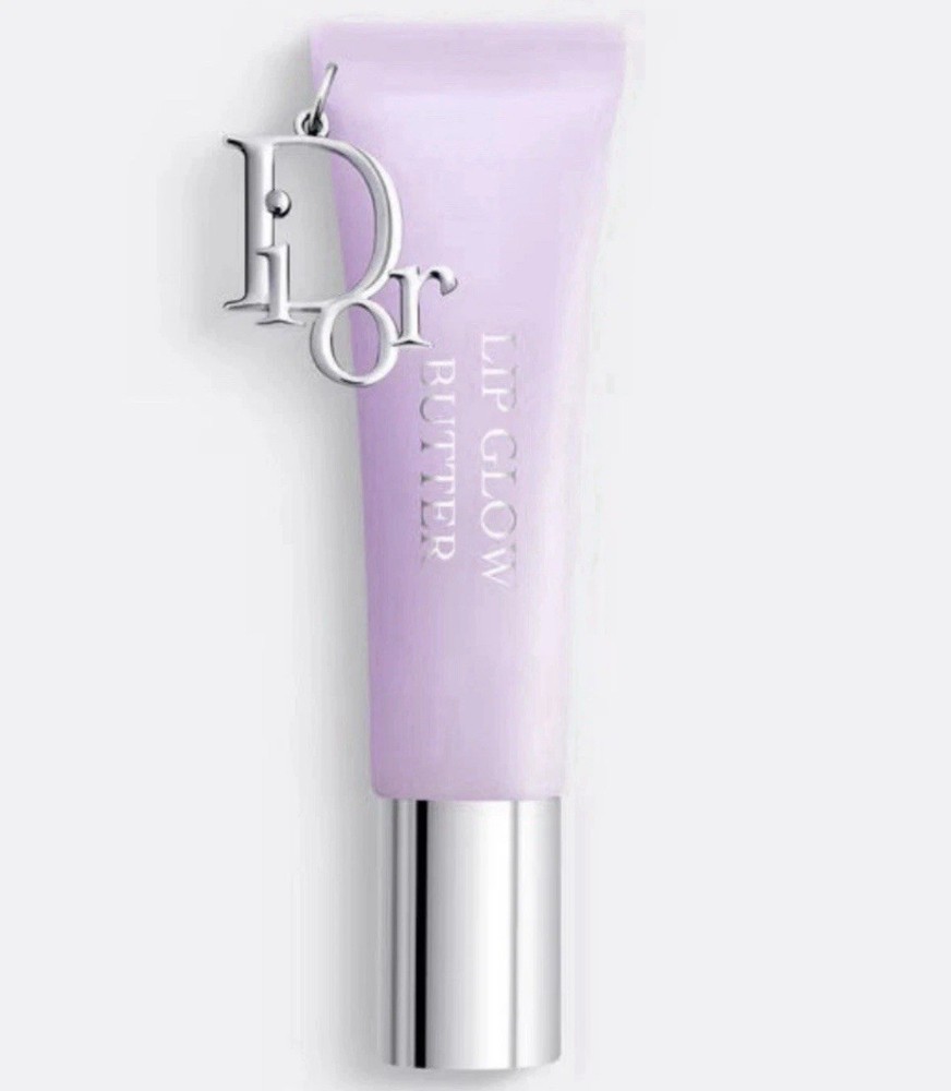 Dior Lip Glow Butter 102 Glazed Lavender 0.34 oz with Free Pouch