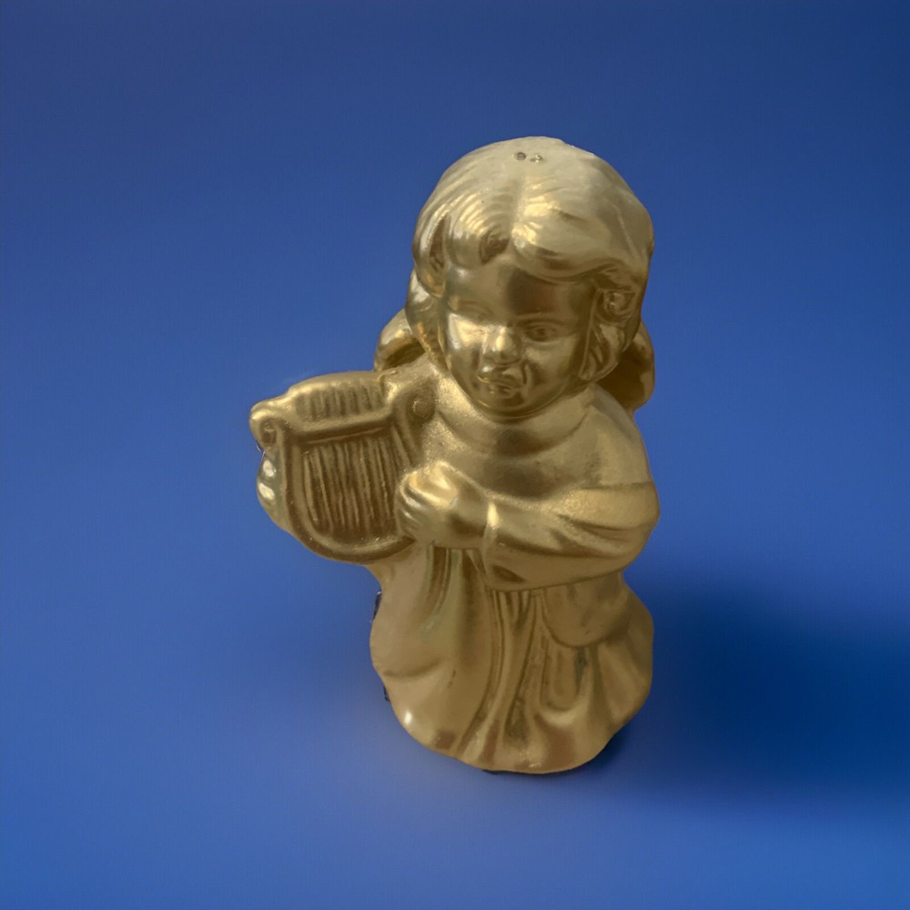 GOLD ENHANCED ANGEL WITH LYRICS.  3.5”x2.5” CERAMIC