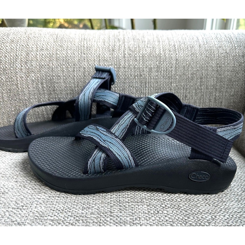 Chaco Z/1 Classic Men's Hiking Sandals Size 8 Black Blue EUC