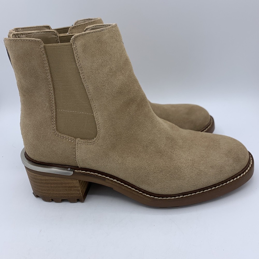 Vince Camuto Kelivena Women’s Bootie Ankle Boots Size 8M Tan Suede Leather