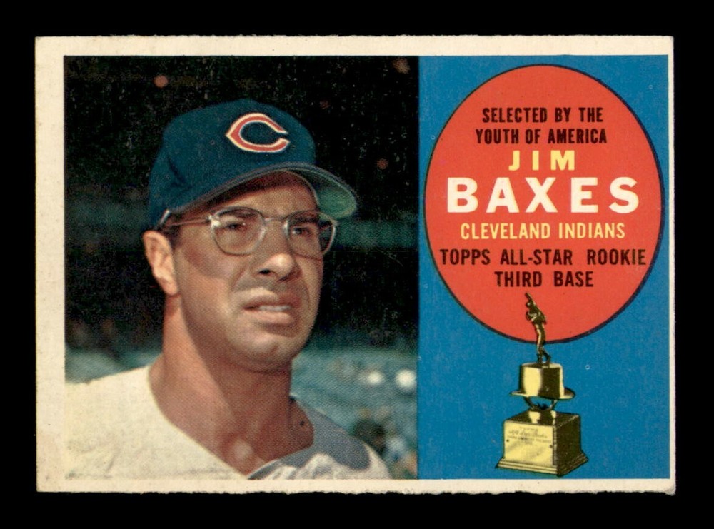 1960 Topps #318 Jim Baxes EX-MINT Baseball Card OBGcards