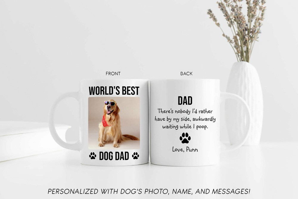 World's Best Dog Dad Mug Custom Dog Dad Mug Custom Father's Day Mug Custom Dog