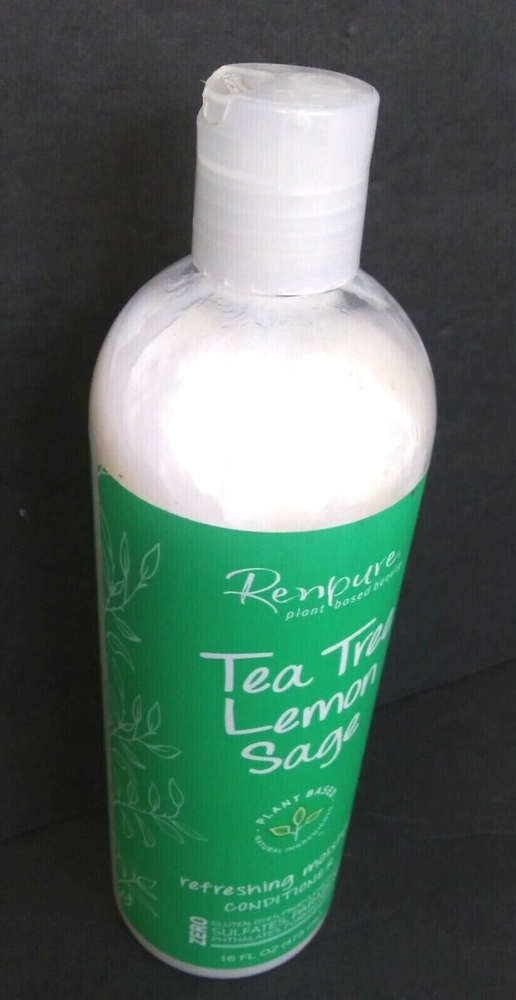 Renpure Tea Tree Lemon Sage Moisturizing Conditioner 16 oz Plant-Based 3-Pack  