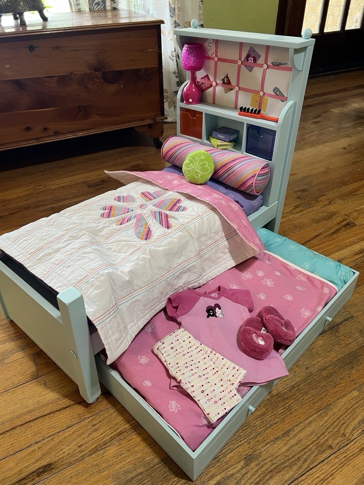 American Girl Doll Boutique Trundle Bed Set with Storage