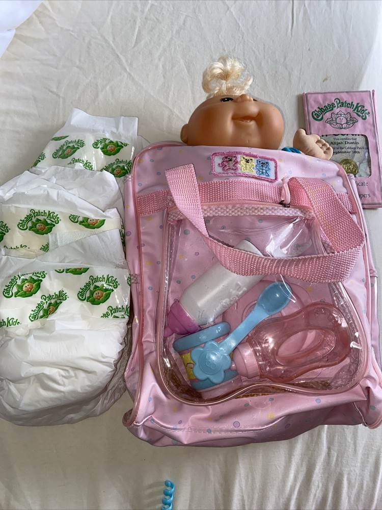 Vintage 2009 Cabbage Patch Boy Doll Blonde Hair Blue Eyes Xavier Roberts