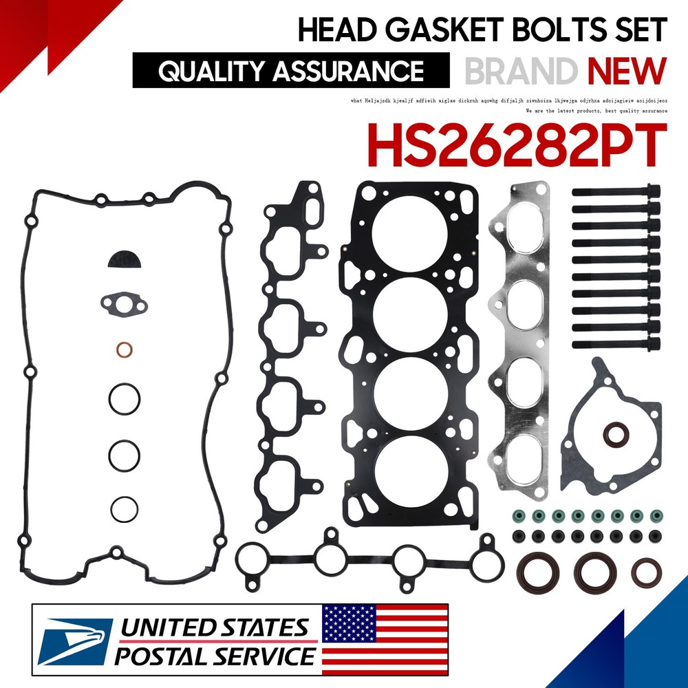 Fits 99-06 For Hyundai Santa Fe Sonata Kia Optima 2.4L DOHC Head Gasket Kit G4JS