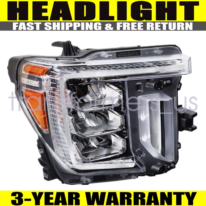 Full LED Headlight For 2020-2023 GMC Sierra 2500 3500 HD Right Passenger Side