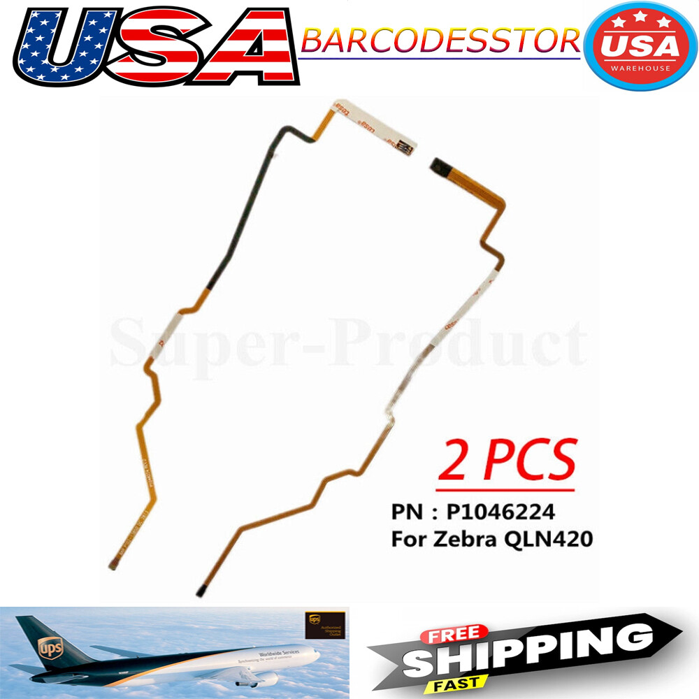 2Pcs P1046224 Bar Sensor Flex Cable for Zebra QLN420 Printer Replacement