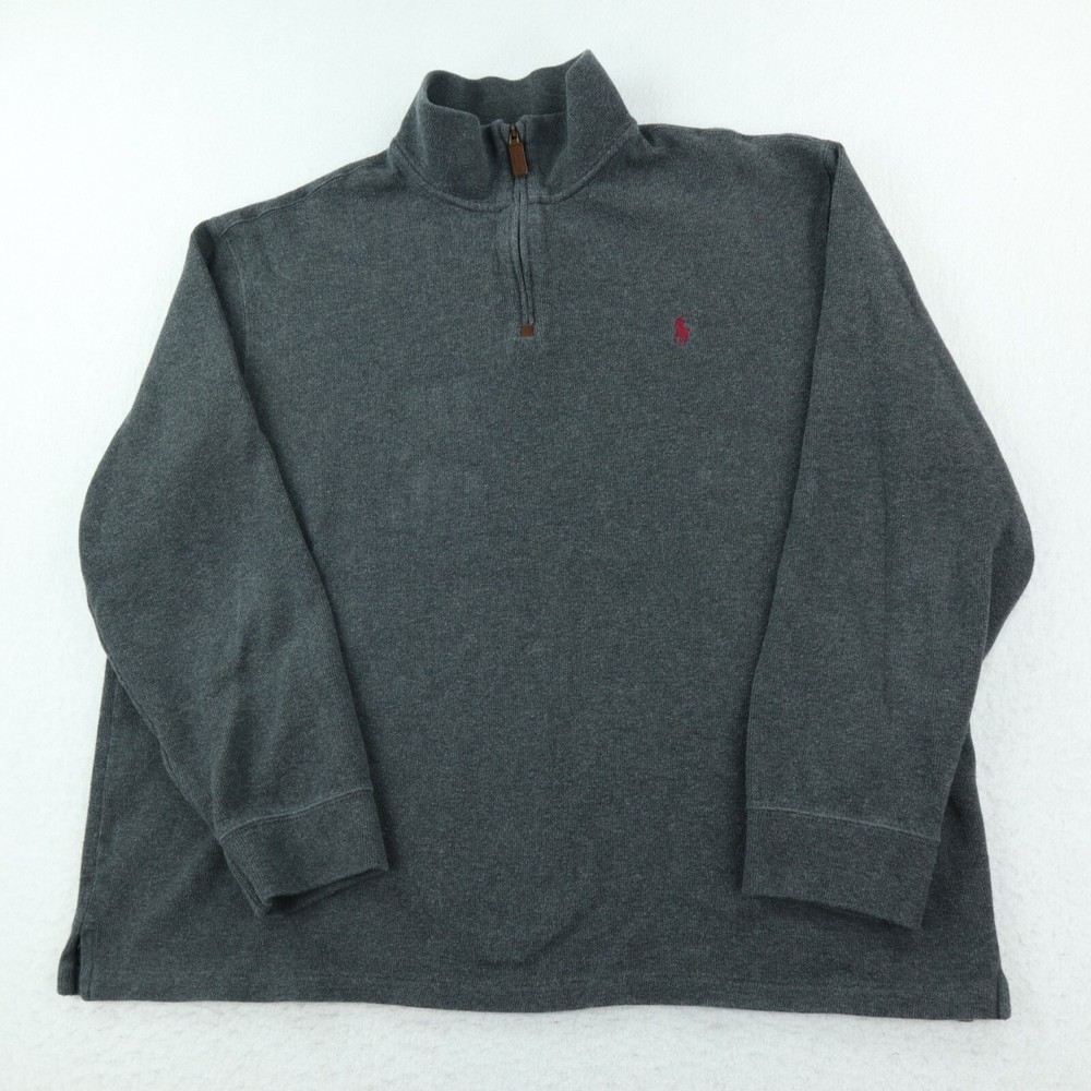 Polo Ralph Lauren Sweater Men's 2XL 1/4 Zip Preppy Old Money Luxury Normcore Ivy