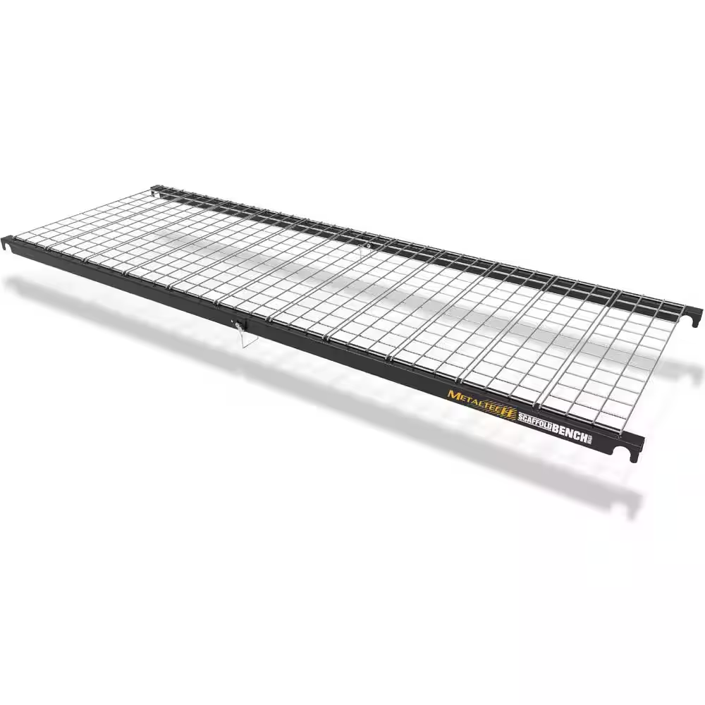 74.17x1.85x25.38-Inch Metal Storage Shelf for Accessories & Organization