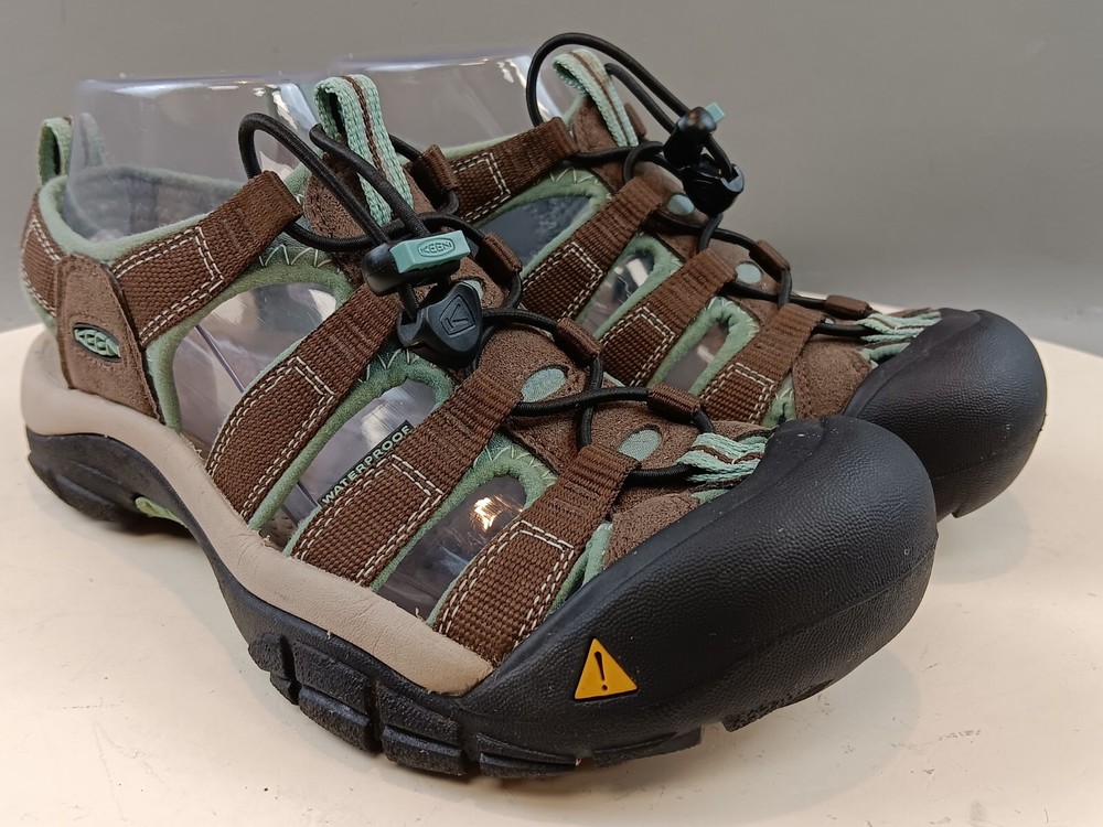 Keen Waterproof Hiking Sandals for Women Size 7 Brown Blue Lightly Used