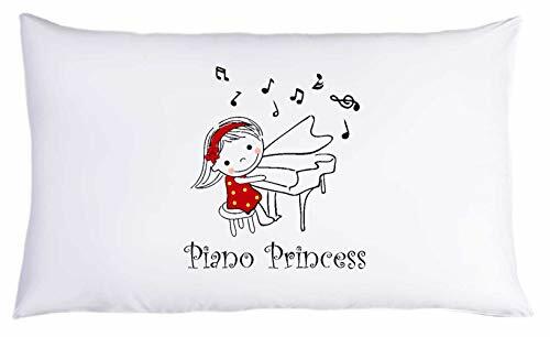 Piano Princess Music Lover Queen Size Pillowcase