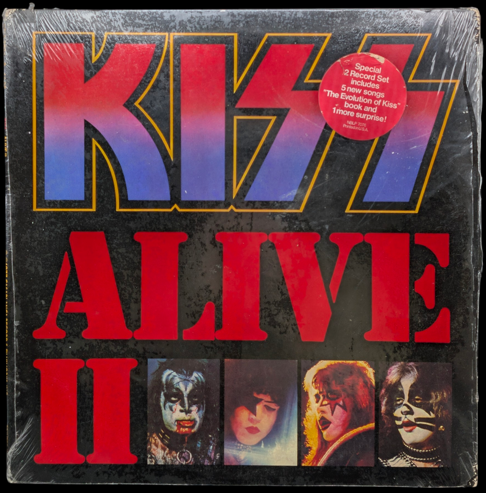 SEALED, KISS - Alive II, 1st pressing, 2x LP,  Gatefold, Hype Sticker, US, 1977