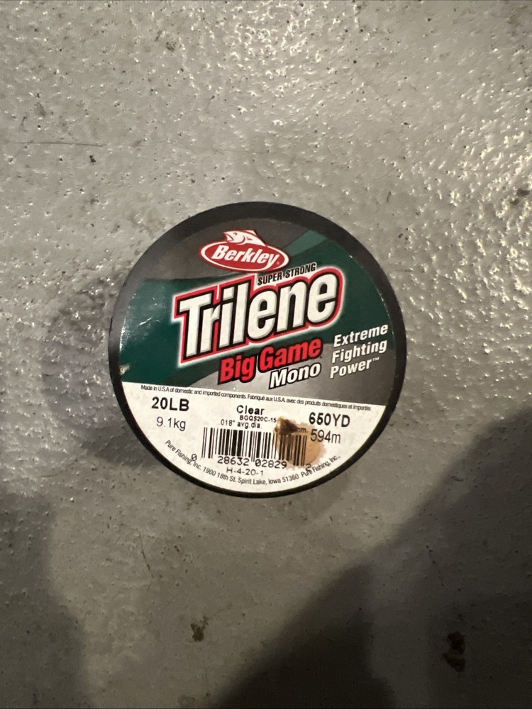 Berkley Trilene Big Game Mono Green 20 LB Clear