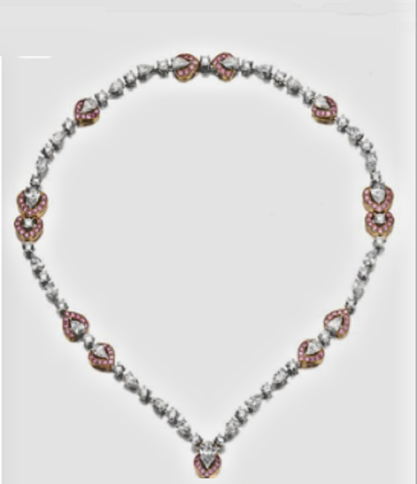 23Ct Multi-Cut Simulated Diamond Tennis Necklace in 14k 2-Tone Gold Plated 24 Inch