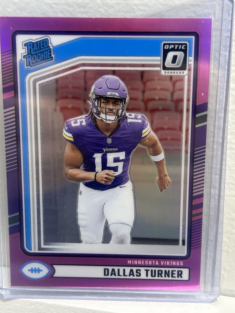 2024 Panini Donruss Optic Preview Dallas Turner Rated Rookie Pink #331