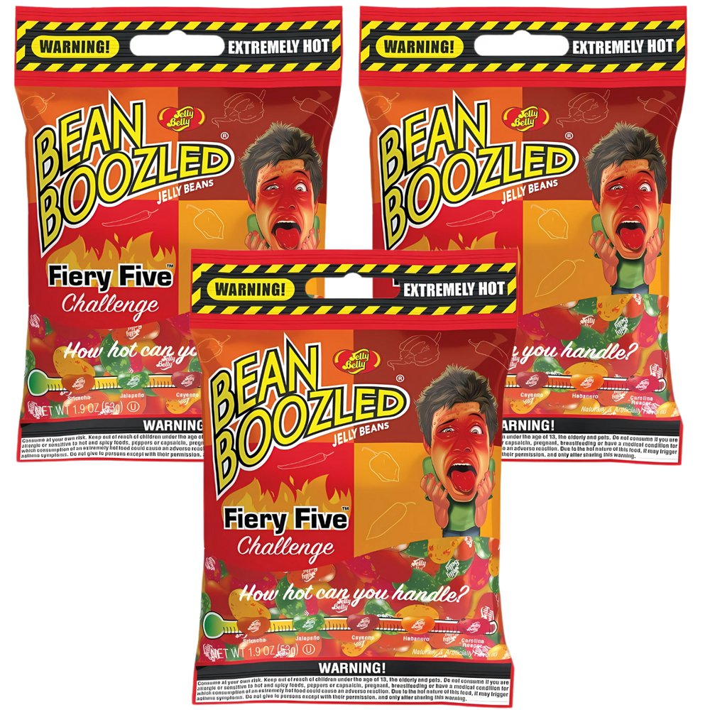 Fiery Five Jelly Belly Bean Boozled Jelly Beans - 3-Pack