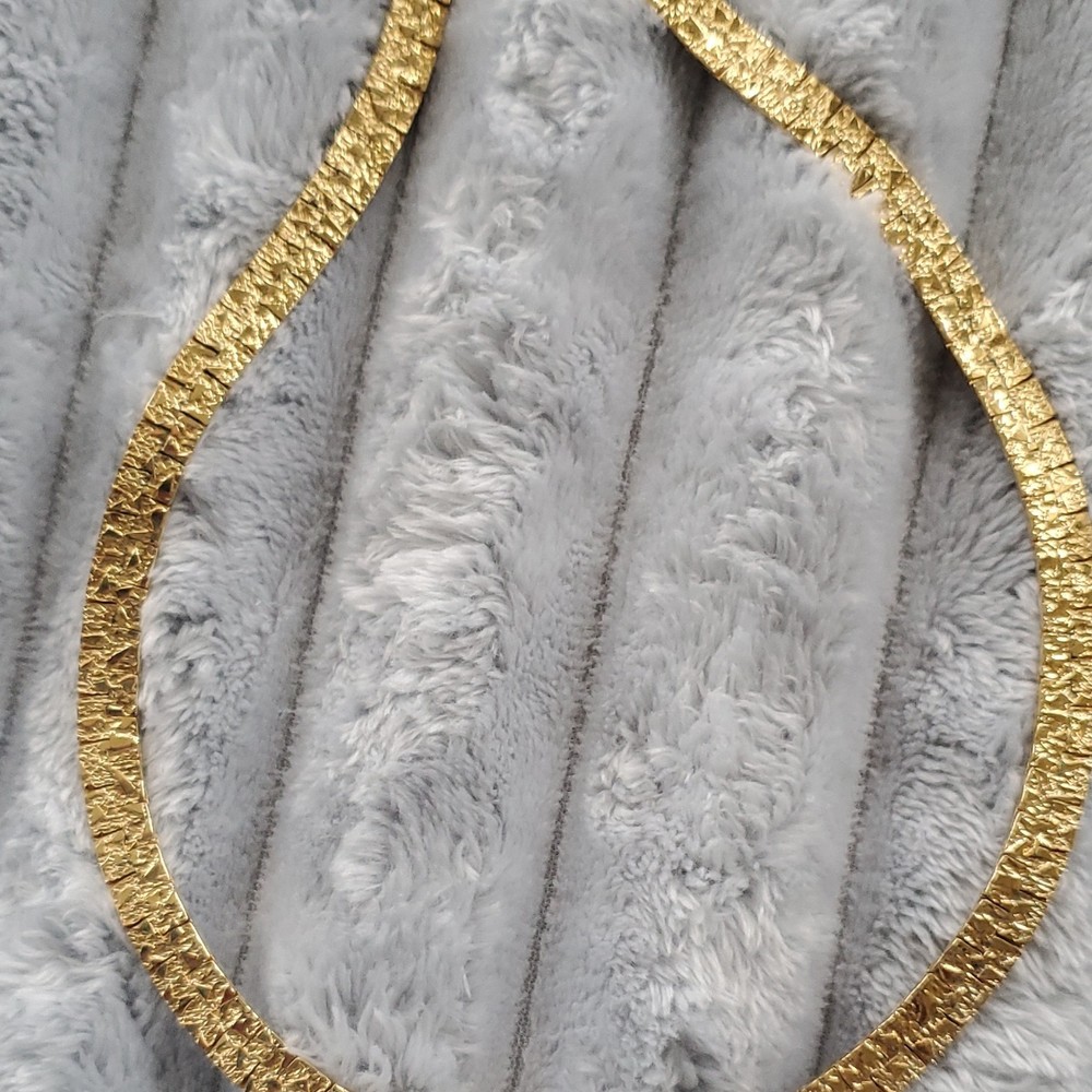 Vintage 1970's-1980's Gold plated Nugget Link Women's 18