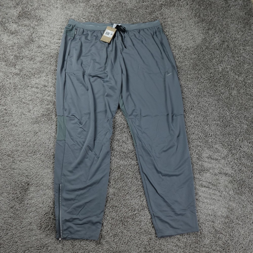 Nike Pants Mens 4XLT Tall Phenom Elite Knit Dri-Fit Grey Running NEW DQ4740-084