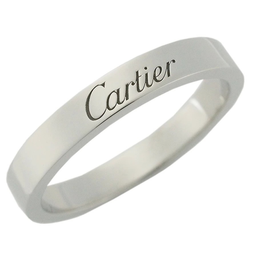 Cartier Platinum Engraved Wedding Band B4054000 Size 54
