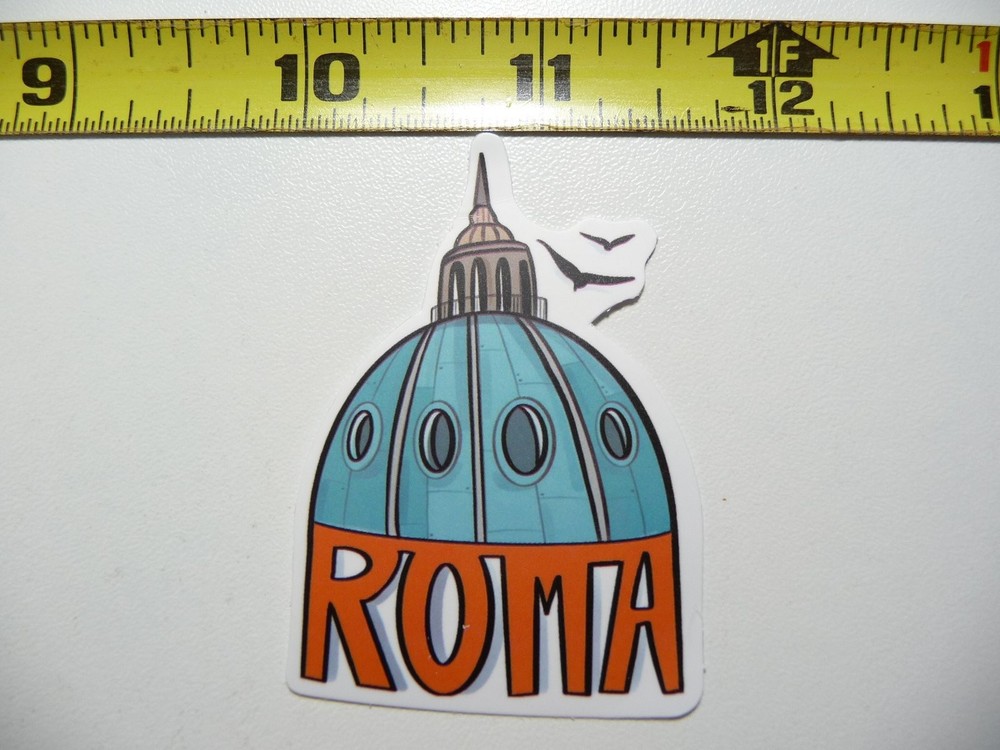 ITALY ROMA CHURCH TOP STICKER DECAL VACATION TRIP VISIT MEMORIES