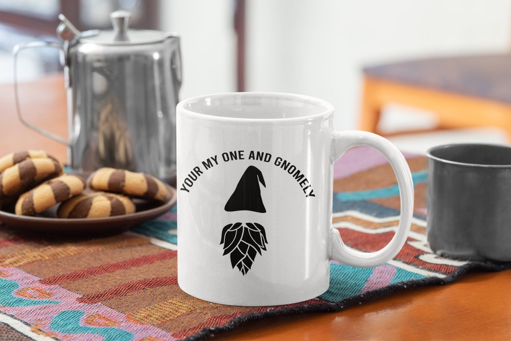 Romantic Gnome Puns Coffee Mug - Valentine's Gift for Her