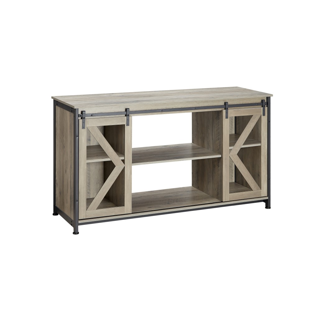 Aquarium Stand with Storage Cabinet Accommodates Two Aquariums