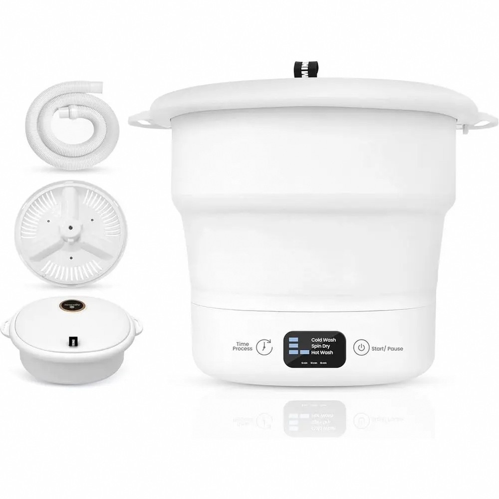 Portable Washing Machine, Foldable Mini Washer for Camping, Travel, RV Small