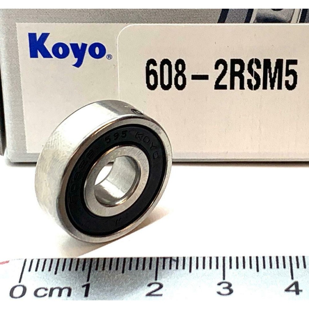 NEW  608 2RS  KOYO  Single Row Radial Bearing (SKF, NTN, FAG 2RSR,NSK VV) 608 RS
