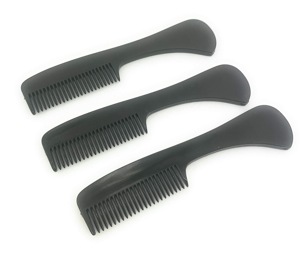 G.B.S Beard Mustache Comb MCB 3 Pack-Extra Small. Unbreakable Fine Toothed, Bear