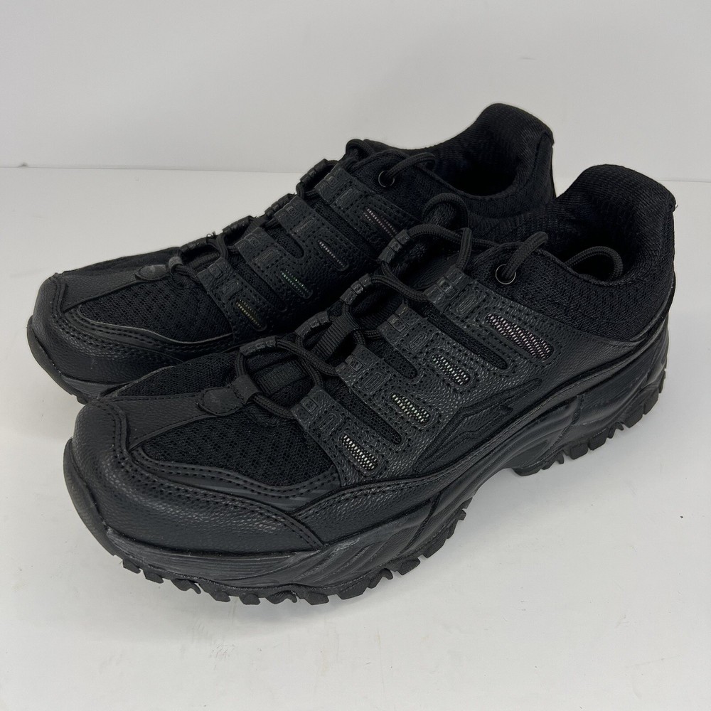 Avia Walking Running Shoes Solid Black Womens Size 8.5 Cross Training Sneakers