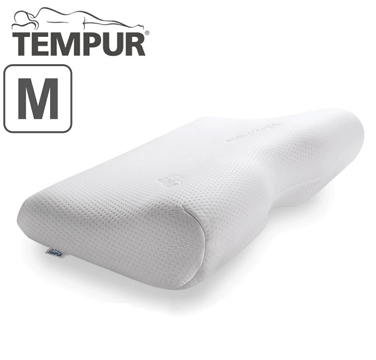 TEMPUR Millennium Neck Pillow Genuine Memory Foam Size M White 54x32x11cm NEW