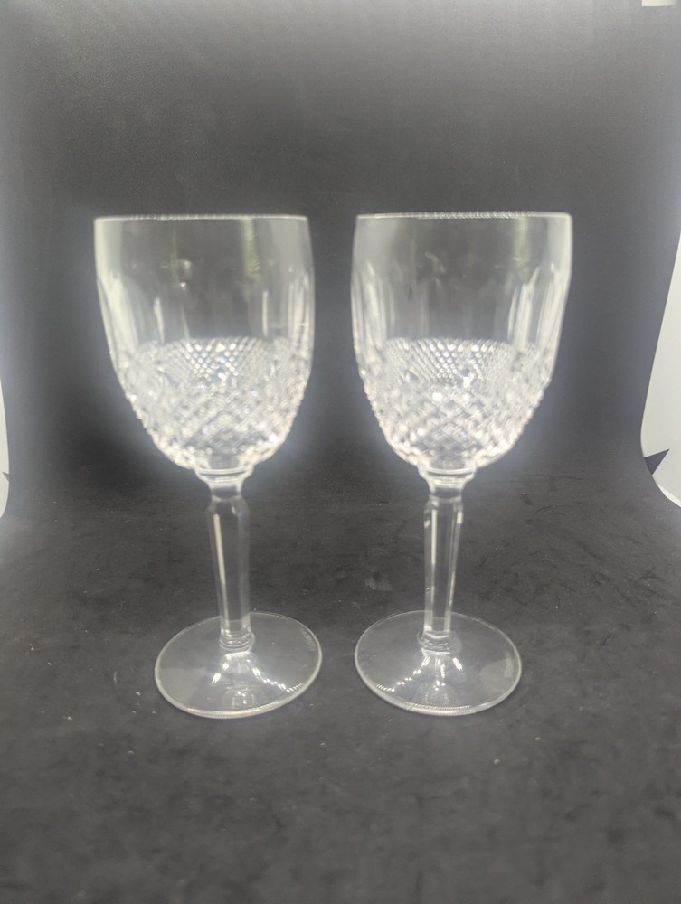 Waterford Irish Crystal Colleen Wine Glasses Set of 2 - 6.5 Inch Elegant Stemware