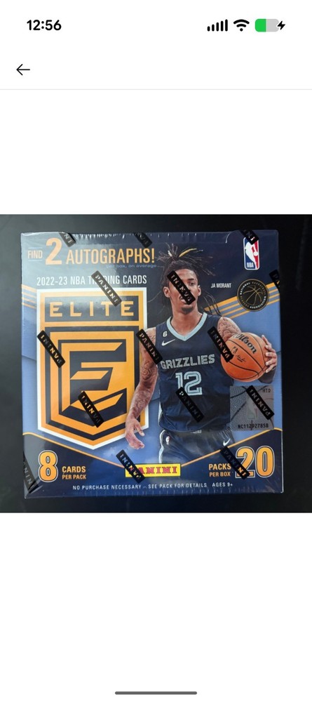 2022-23 panini donruss elite basketball hobby box Factory Sealed 2 Autos