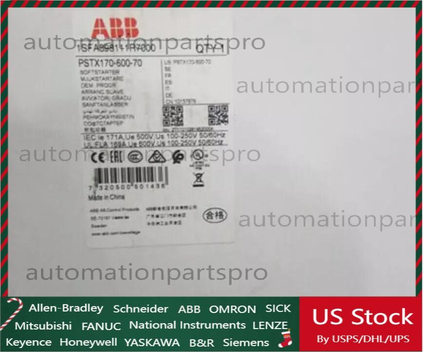 PSTX170-600-70 ABB Soft Starter New In Box Spot Goods！UPS US Free TAX