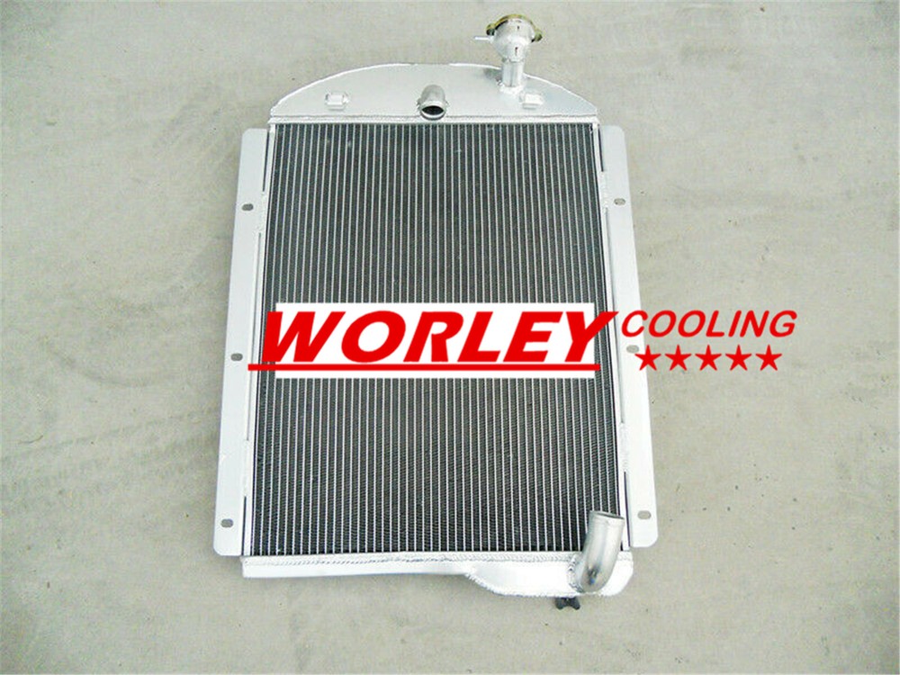 NJ-Aluminum Radiator For Chevy Pickup Truck Small Block V8 1941-1946 42 43 44