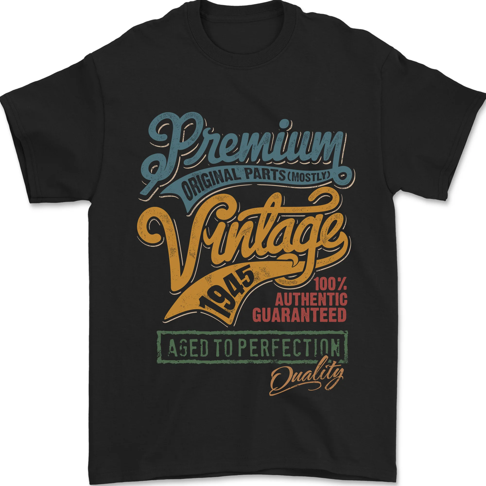 Aged to Perfection 78th Birthday 1945 Mens T-Shirt 100% Cotton