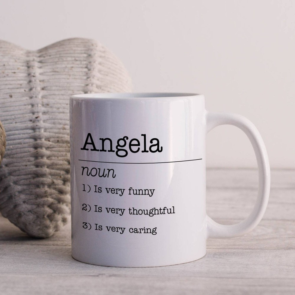 Personalised Mug With Name And Noun Description Design White Coffee Cup