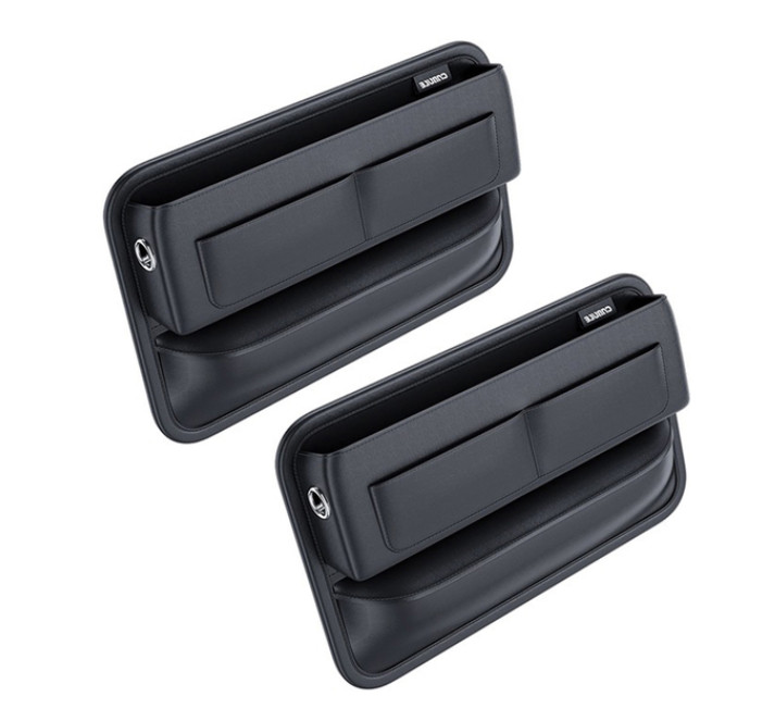 2X Car Seat Storage Box Organizer Gap Filler Crevice Catcher Pocket Accessories