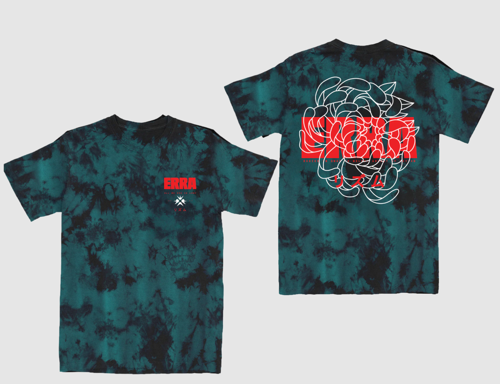 Erra Band Blossom Tie Dye Polyester Unisex T-Shirt BT742