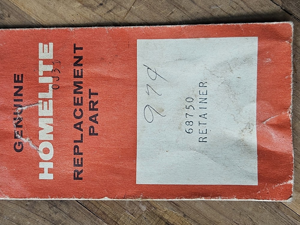 New Old Stock Homelite Retainer Part # 68750