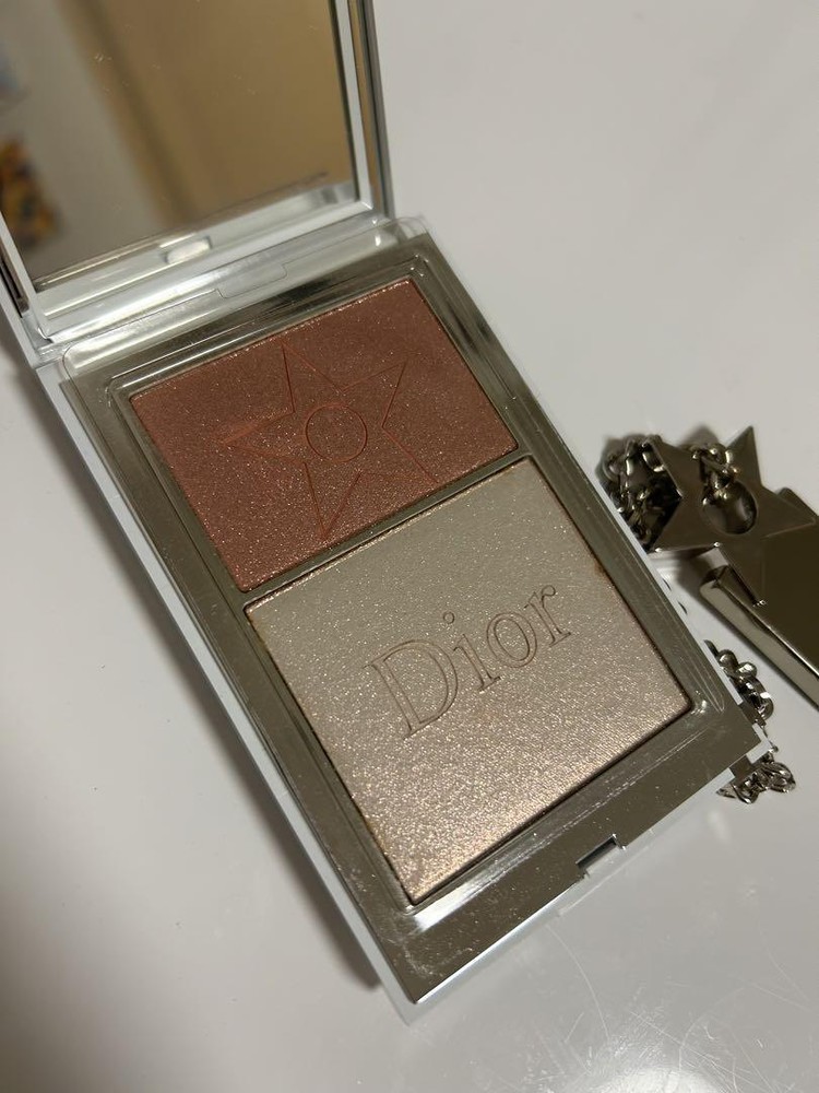 Dior Glam 003 Silky Reflection Face Powder Cheek Palette Box Damage z93