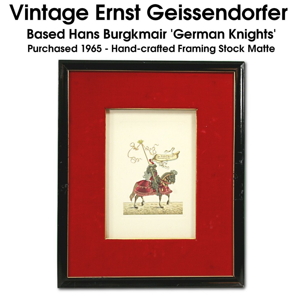 Vintage 1965 German Knights Ernst Geissendorfer 8