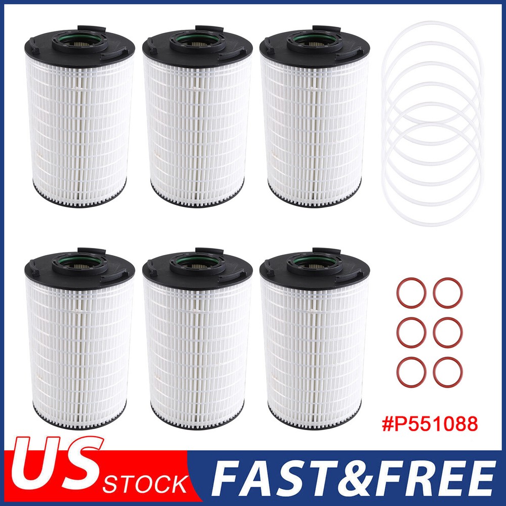 6 PACK FOR DONALDSON LUBE FILTER KIT EQUIPPED WITH O-RING P551088 REPLACEMENT