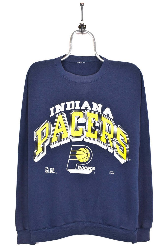 Indiana Pacers sweatshirt, NBA navy graphic crewneck  QT120