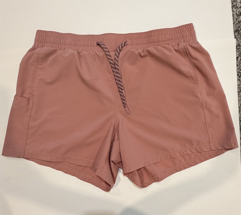 Pacific Trail Shorts Womens XL Coral Lightweight Hiking Outdoor Ripstop