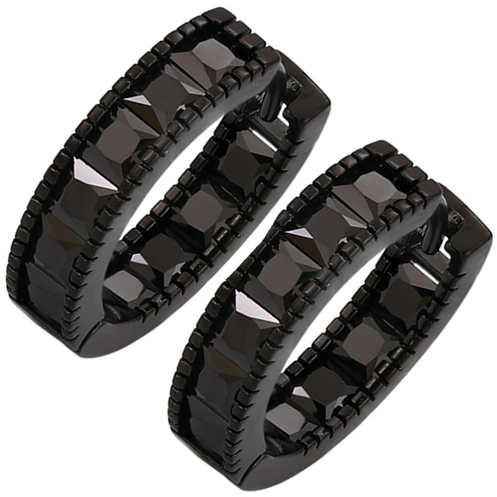 Edgy Punk Small Metal Earrings for Men and Women Hoop Cuffs