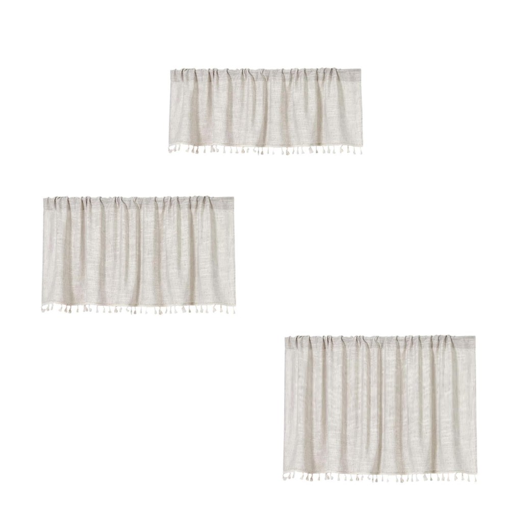 Blackout Kitchen Window Valance for Laundry Room or Cafe Decor