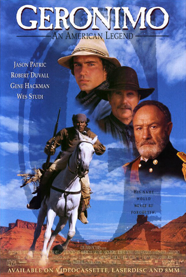 Geronimo: An American Legend (1993) original video poster - s-sided - rolled