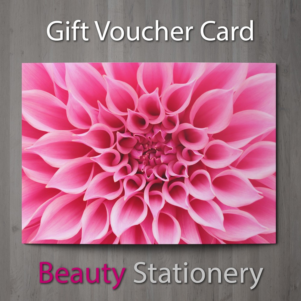 Gift Voucher Beauty Salon Blank Card Coupon Massage Nail Hairdressing A7 + Env.-image